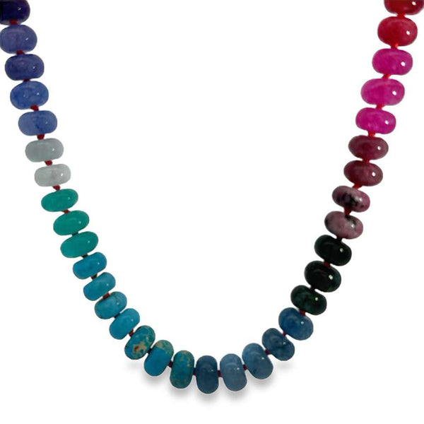 RAINBOW QUARTZ GEMSTONE NECKLACE