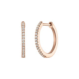 12MM DIAMOND HUGGIE EARRINGS