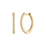 12MM DIAMOND HUGGIE EARRINGS