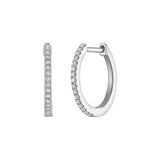 12MM DIAMOND HUGGIE EARRINGS