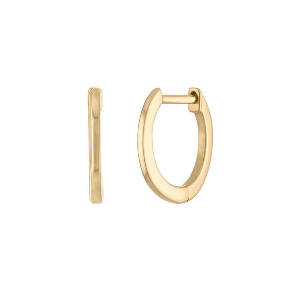 PETITE SOLID GOLD HUGGIE