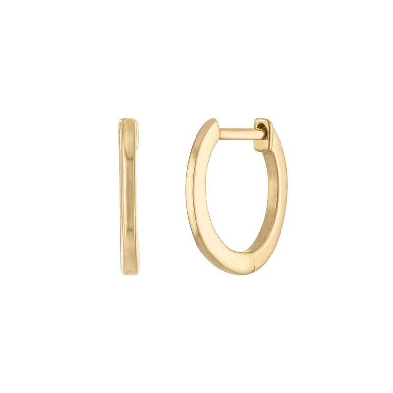 PETITE SOLID GOLD HUGGIE