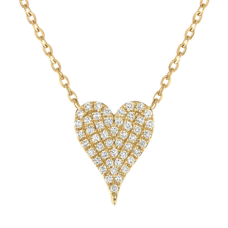 PAVE HEART NECKLACE