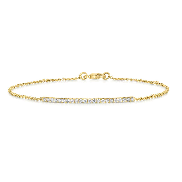 DIAMOND BAR CHAIN BRACELET