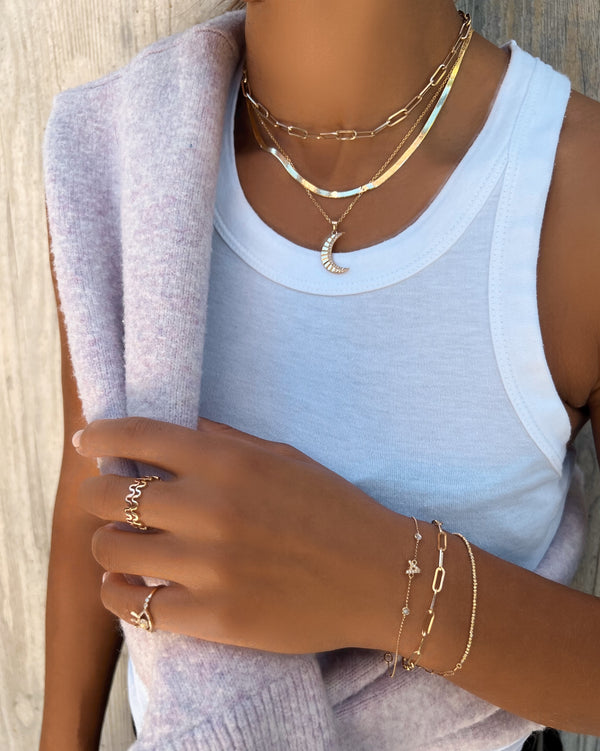 HERRINGBONE CHAIN NECKLACE