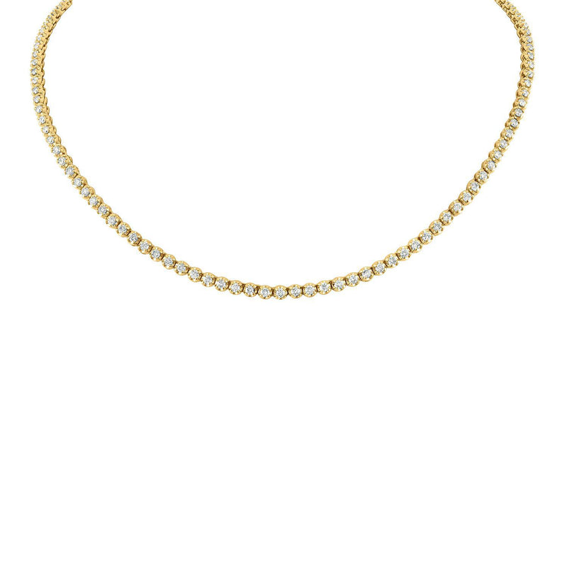 DIAMOND CHOKER TENNIS NECKLACE