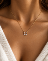 HORSESHOE DIAMOND NECKLACE