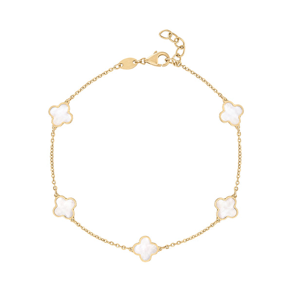 CLOVE MOTHER OF PEARL BRACELET