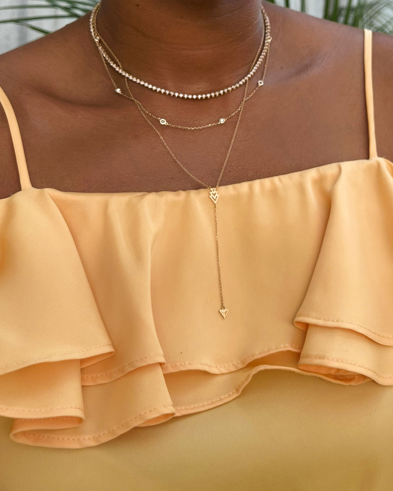 DIAMOND CHOKER TENNIS NECKLACE