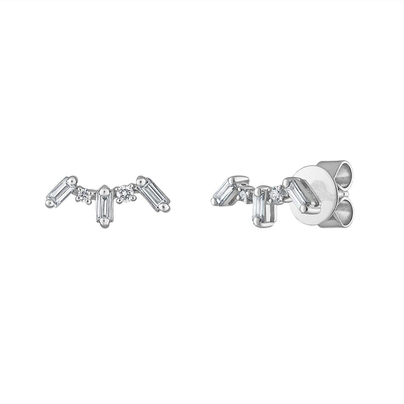 BAGUETTE DIAMOND EARRING