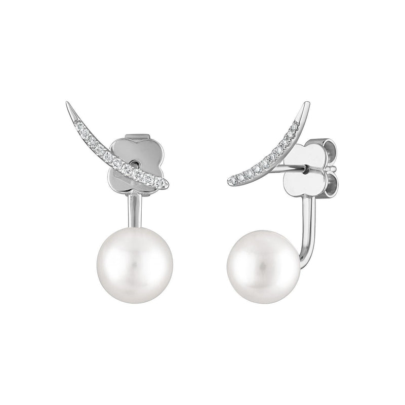 PEARL DROP DIAMOND EARRING