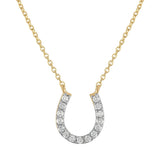 HORSESHOE DIAMOND NECKLACE