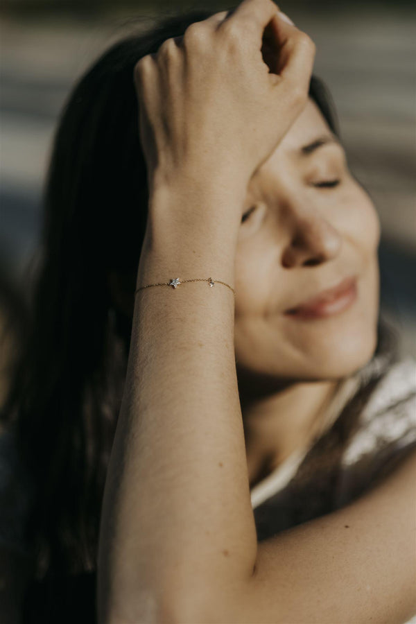 DOUBLE STAR DIAMOND BRACELET
