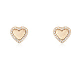 PAVE DIAMOND HEART EARRING