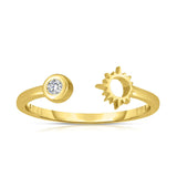 STARBURST BEZEL RING