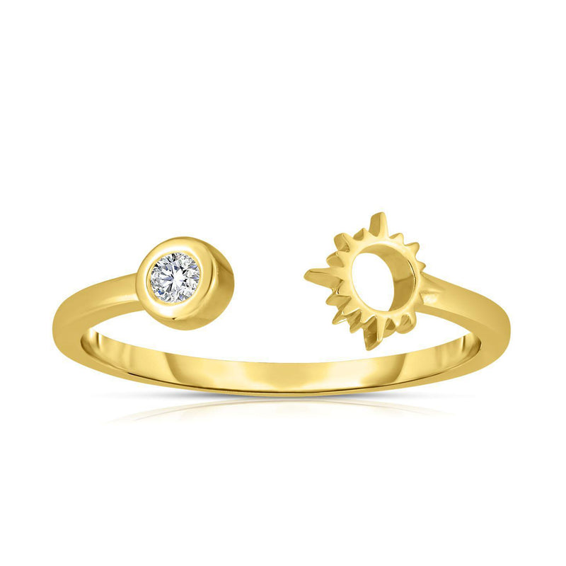 STARBURST BEZEL RING