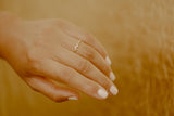ZIG ZAG WHITE GOLD RING