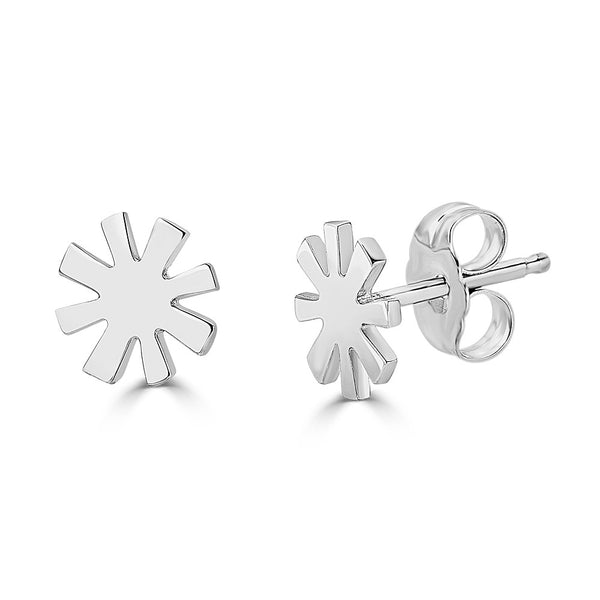 BURST EARRING WHITE GOLD