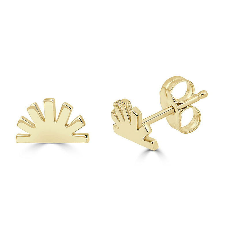 SUNRISE YELLOW GOLD EARRING