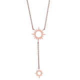 LARIAT ROSE GOLD NECKLACE