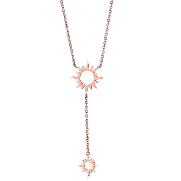 LARIAT ROSE GOLD NECKLACE