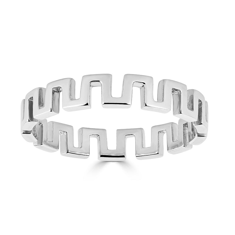 GEO RING WHITE GOLD