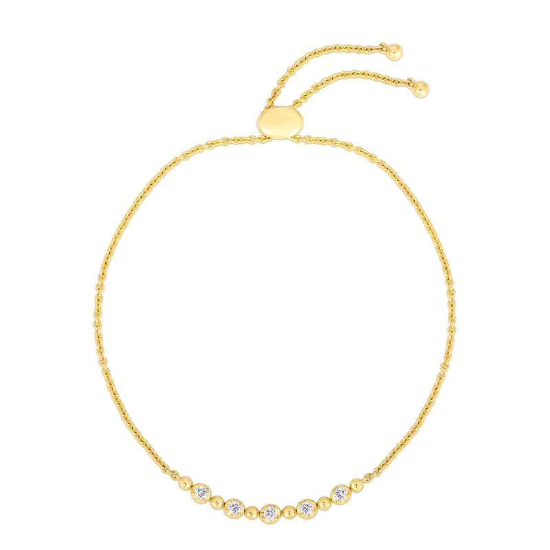 DIAMOND BEAD CHAIN BRACELET